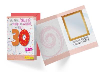 Okładka książki Karnet 30 -te Urodziny DK-487