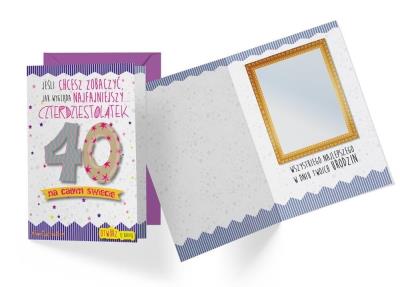 Okładka książki Karnet 40 -te Urodziny DK-486