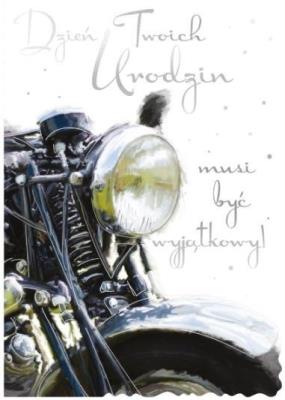 Opakowanie Karnet B5 QDK-039 Urodziny motor