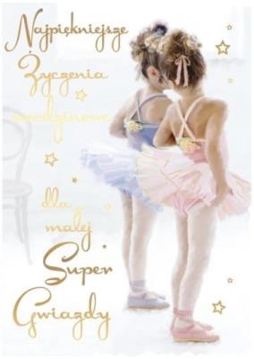 Opakowanie Karnet B5 QDK-040 Urodziny baletnica