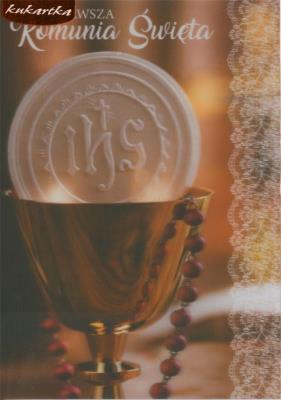 Opakowanie Karnet B6 3DV-123 Komunia