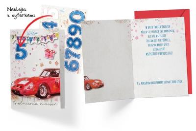 Opakowanie Karnet B6 DK-617 Urodziny (wymienne cyfry)