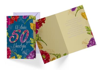 Opakowanie Karnet B6 DK-623 Urodziny 50
