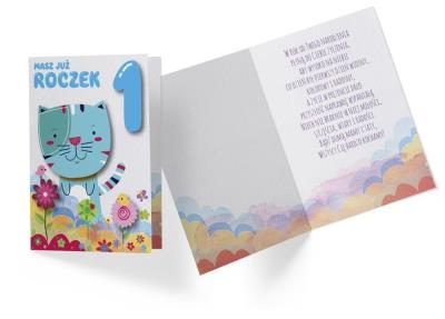 Opakowanie Karnet B6 DK-714 Roczek kotek