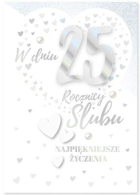 Opakowanie Karnet B6 DK-808 25. Rocznica ślubu