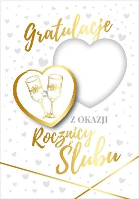 Opakowanie Karnet B6 DK-811 Rocznica ślubu (wymienne cyfry)