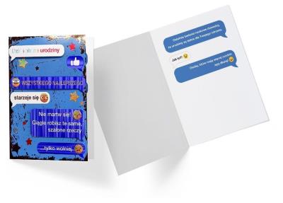 Karnet B6 DK-844 Urodziny czat. Wydawca: Kukartka. SmakLiter.pl Opakowanie Karnet B6 DK-844 Urodziny czat