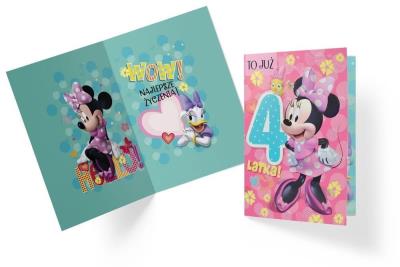 Karnet B6 DS-010 Urodziny 4 Myszka Minnie. Wydawca: Kukartka. SmakLiter.pl Opakowanie Karnet B6 DS-010 Urodziny 4 Myszka Minnie