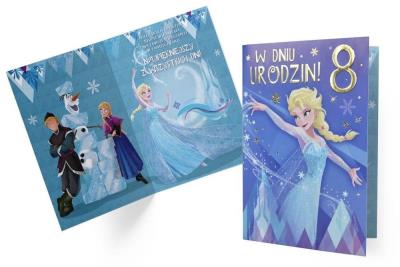 Karnet B6 DS-036 Urodziny 8 Kraina Lodu. Wydawca: Kukartka. SmakLiter.pl Opakowanie Karnet B6 DS-036 Urodziny 8 Kraina Lodu