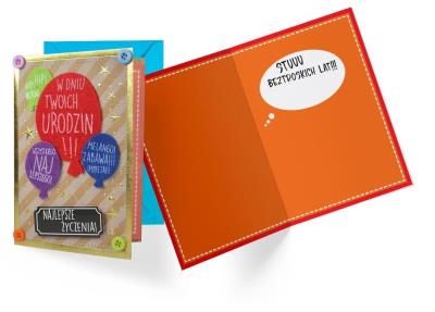 Opakowanie Karnet B6 FR-006 Urodziny balony