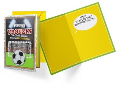 Karnet B6 FR-014 Urodziny piłka. Wydawca: Kukartka. SmakLiter.pl Opakowanie Karnet B6 FR-014 Urodziny piłka