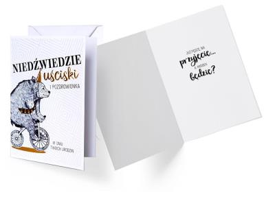 Karnet B6 GS-011 Urodziny niedźwiedź. Wydawca: Kukartka. SmakLiter.pl Opakowanie Karnet B6 GS-011 Urodziny niedźwiedź