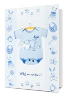 Opakowanie Karnet B6 Narodziny chłopiec HM-200-1673