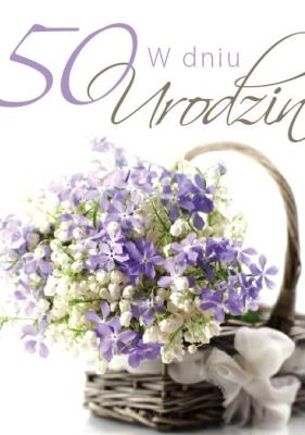 Opakowanie Karnet B6 PP-1354 Urodziny 50