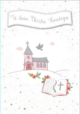 Opakowanie Karnet B6 PR-048 Chrzest (różowy)