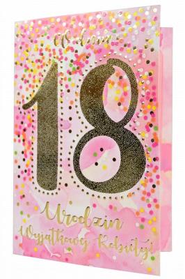 Opakowanie Karnet B6 PR-100 Urodziny 18