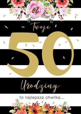 Opakowanie Karnet B6 PR-106 Urodziny 50