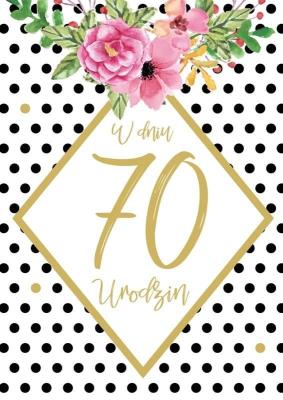 Opakowanie Karnet B6 PR-110 Urodziny 70