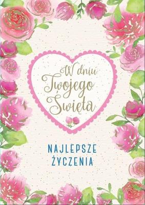 Karnet B6 PR-130 Najlepsze życzenia kwiaty. Wydawca: Kukartka. SmakLiter.pl Opakowanie Karnet B6 PR-130 Najlepsze życzenia kwiaty