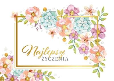 Karnet B6 PR-188 Najlepsze życzenia. Wydawca: Kukartka. SmakLiter.pl Opakowanie Karnet B6 PR-188 Najlepsze życzenia