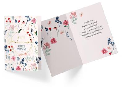 Opakowanie Karnet B6 PR-242 Imieniny kwiaty