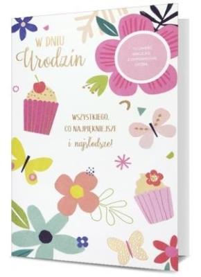 Opakowanie Karnet B6 Urodziny (wymienne cyf.) HM-200-1897