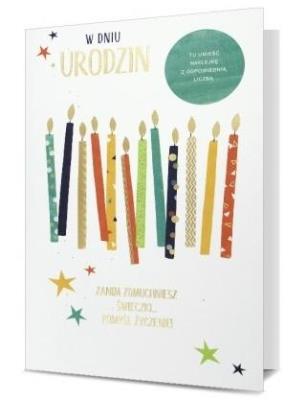 Opakowanie Karnet B6 Urodziny (wymienne cyf.) HM-200-1899