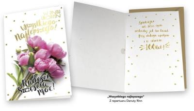 Opakowanie Karnet MP-0027 Urodziny kwiaty