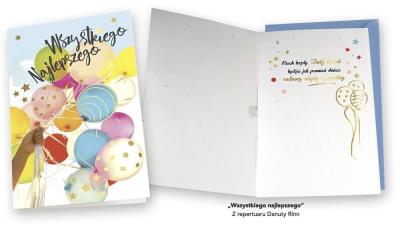Opakowanie Karnet MP-0028 Wszystkiego najlepszego, balony