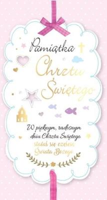 Opakowanie Karnet PM-069 Chrzest (różowy)