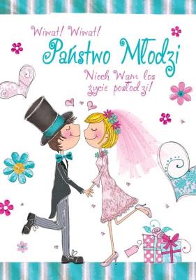 Okładka książki Karnet ślub śmieszny PP-1650