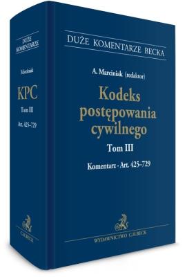 Okładka książki Kodeks postępowania cywilnego T.3 Komentarz