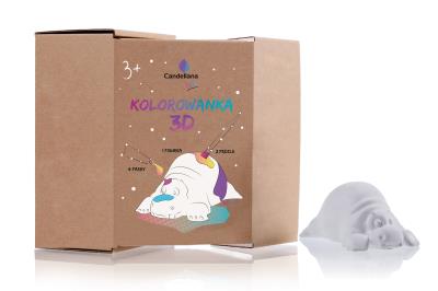 Opakowanie Kolorowanka 3D Hipopotam