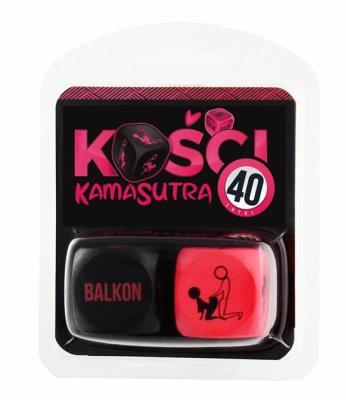 Opakowanie Kości Kamasutra 40 latki (różowo-czarne)
