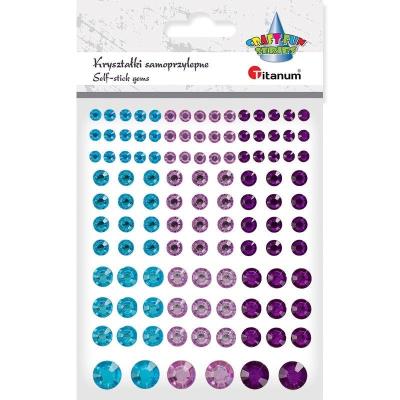 Opakowanie Kryształki samoprzylepne fasetowane mix 114szt