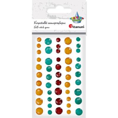 Opakowanie Kryształki samoprzylepne fasetowane mix 50szt