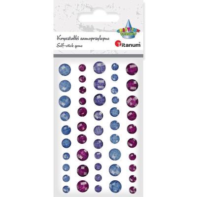 Opakowanie Kryształki samoprzylepne fasetowane mix 50szt