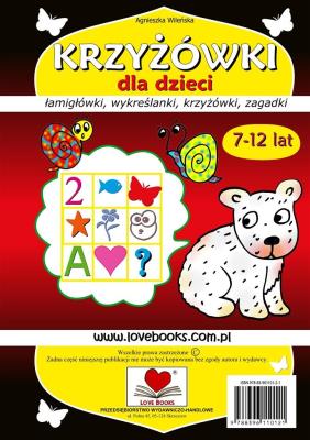 Okładka książki Krzyżówki dla dzieci 7-12 lat