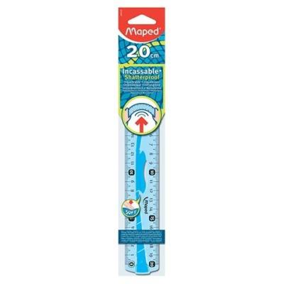 Opakowanie Linijka Flex elastyczna 20 cm niebieska gumowana