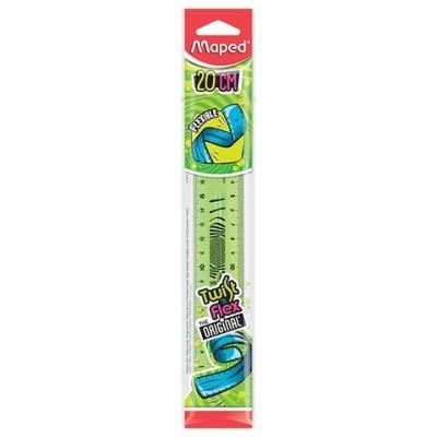 Opakowanie Linijka Twist'n Flex niełamliwa20 cm zielona