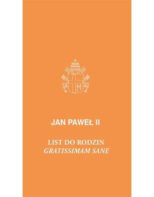 List do rodzin. Autor:  Jan Paweł II. SmakLiter.pl Okładka książki List do rodzin