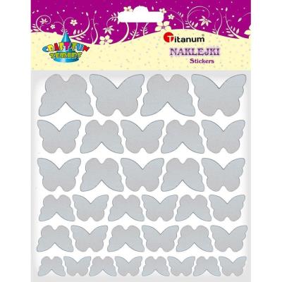 Opakowanie Naklejki materiałowe motyle mix 34szt