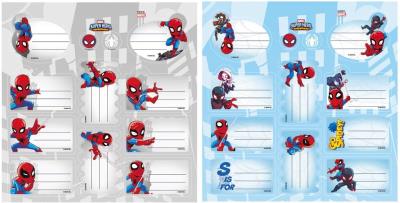 Opakowanie Naklejki na zeszyty Spider Man mix