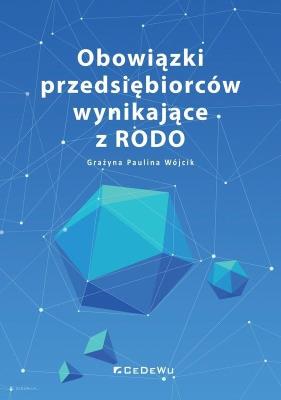 Okładka książki Obowiązki przedsiębiorców wynikające z RODO