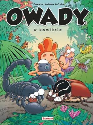 Owady w komiksie T.2. Autor: Christophe Cazenove, Francois Vodarzac, Cosby Rita. SmakLiter.pl Okładka książki Owady w komiksie T.2