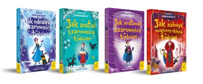 Pakiet Eliza Kiszonka Tom 1-4. Autor: Kaye Umansky. SmakLiter.pl Okładka książki Pakiet Eliza Kiszonka Tom 1-4