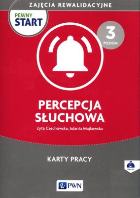Pewny start Zajęcia rewalidacyjne Percepcja słuchowa Karty pracy z płytą CD poziom 3. Autor: Czechowska Zyta, Majkowska Jolanta. SmakLiter.pl Okładka książki Pewny start Zajęcia rewalidacyjne Percepcja słuchowa Karty pracy z płytą CD poziom 3