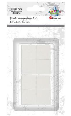 Opakowanie Pianka samoprzylepna 3D 25x25mm biała