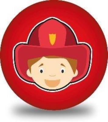 Opakowanie Piłka PVC 230MM - Strażak