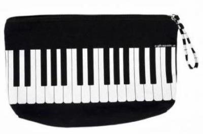 Opakowanie Piórnik kosmetyczka czarny z klawiaturą